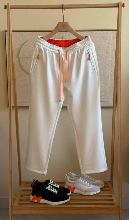 Conjunto Hermès Jacket Simbolo White Orange