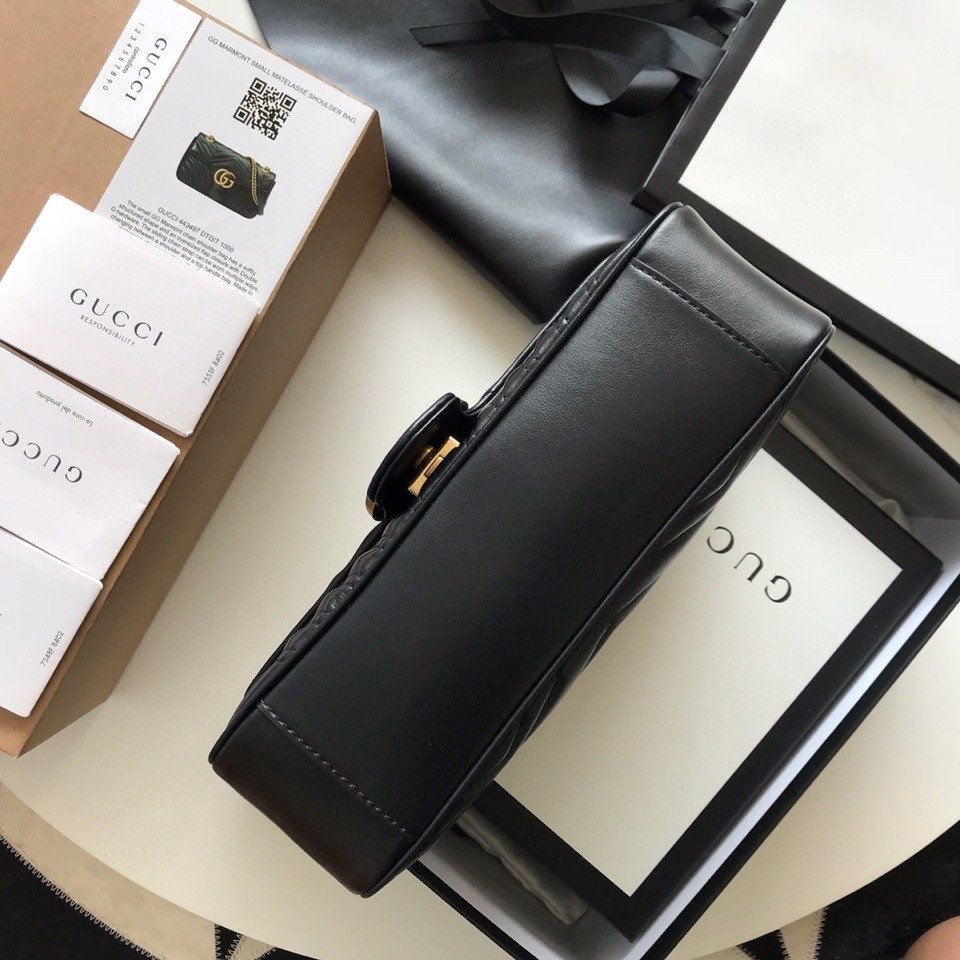 Gucci GG Marmont Small Matelasse Bag Mini Black