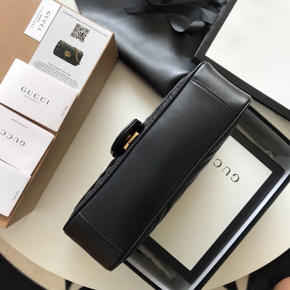 Gucci GG Marmont Small Matelasse Bag Mini Black
