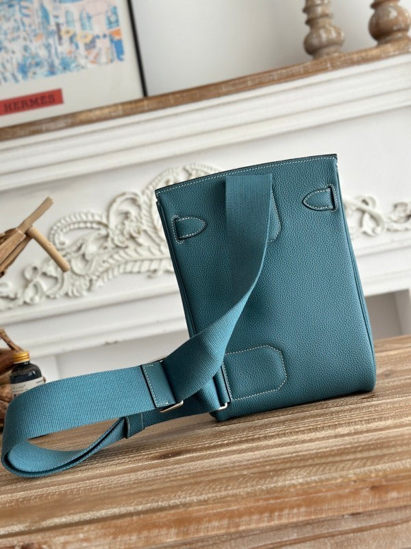 Bolsa Hermes Horseback Bag Blue