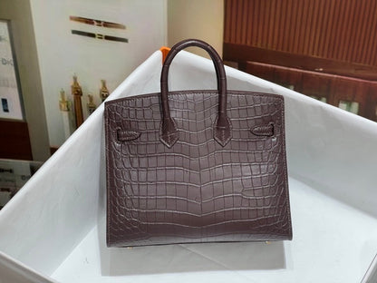 Bolsa Hermes Birkin 25cm P0 Pantine Swift Leather
