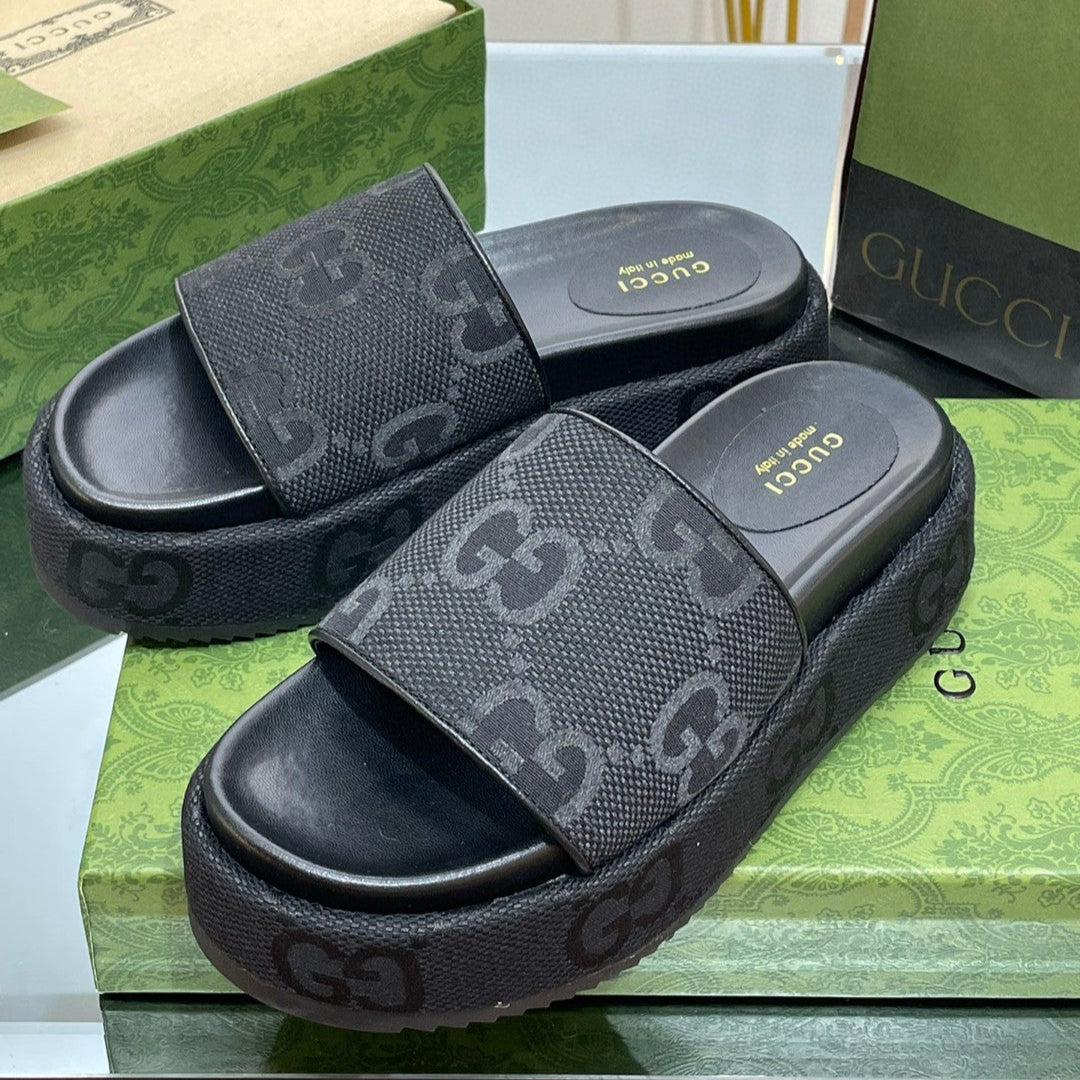Gucci Angelina Platform Sandal Black