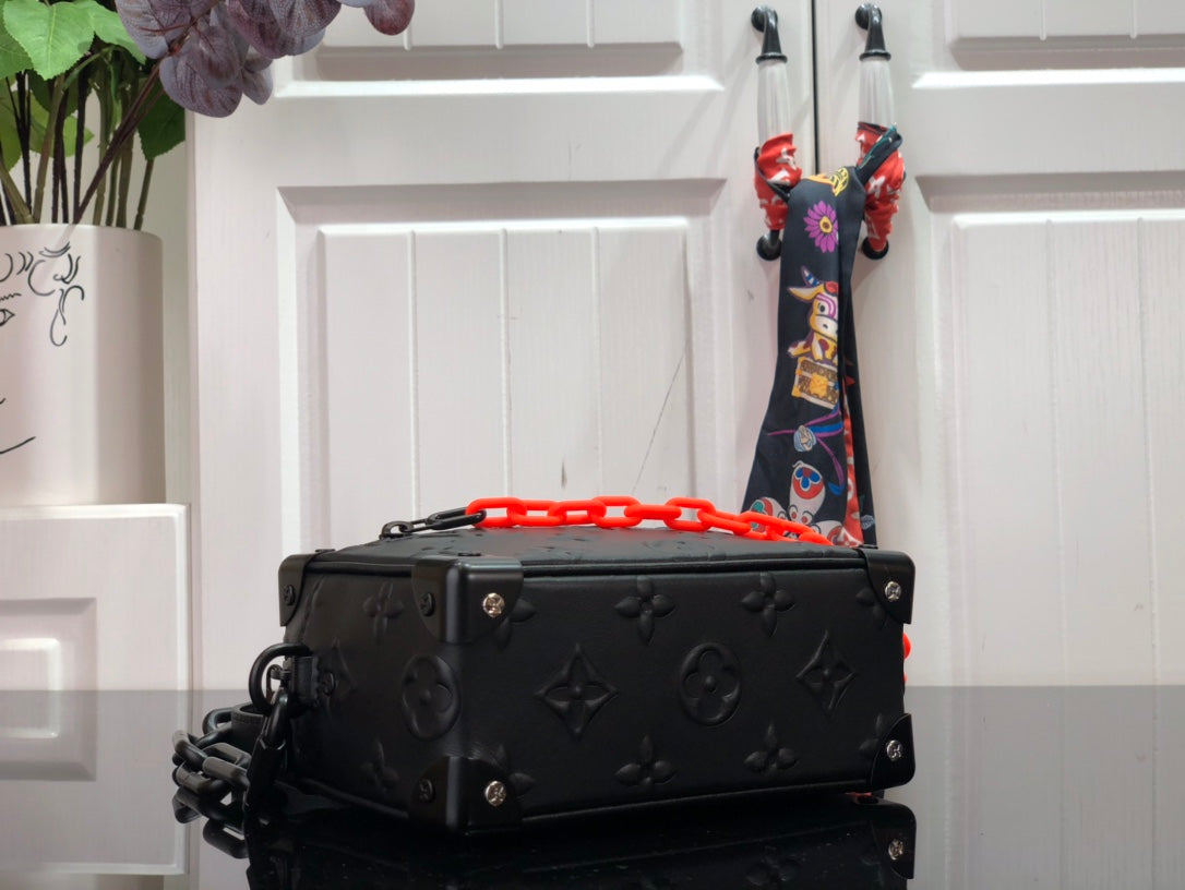 Bag Lv Mini Soft Trunk Monogram Black