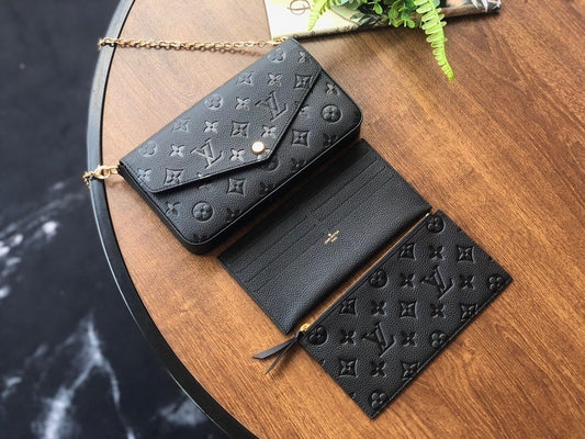 Bolsa Felicie Monogram Empreinte Black