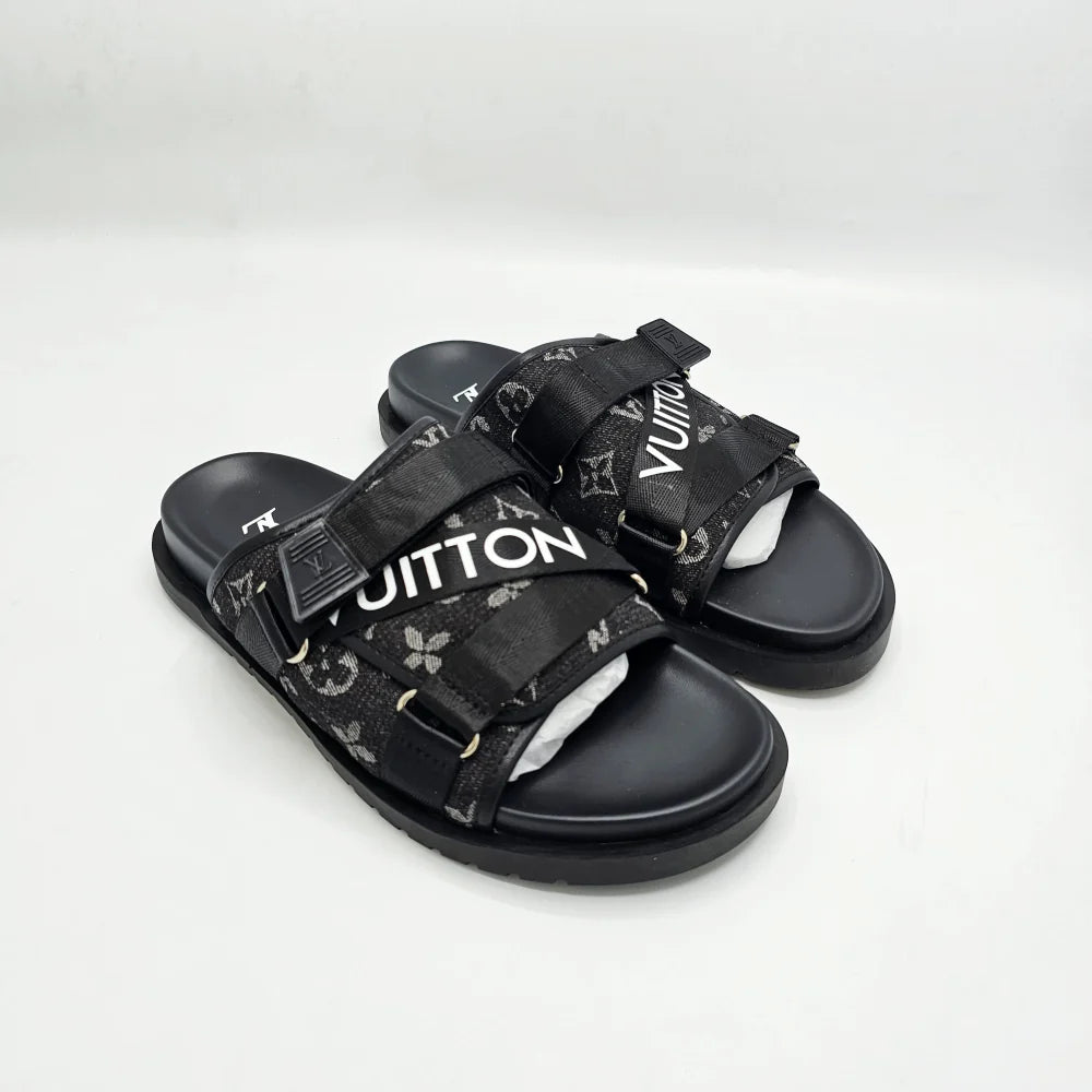 Chinelo  Lv Traveller Slipper Black