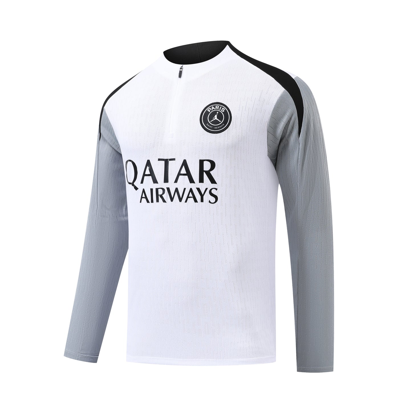 Conjunto de Treino Paris Saint-Germain (PSG) x Jordan - Edição Branca e Cinza