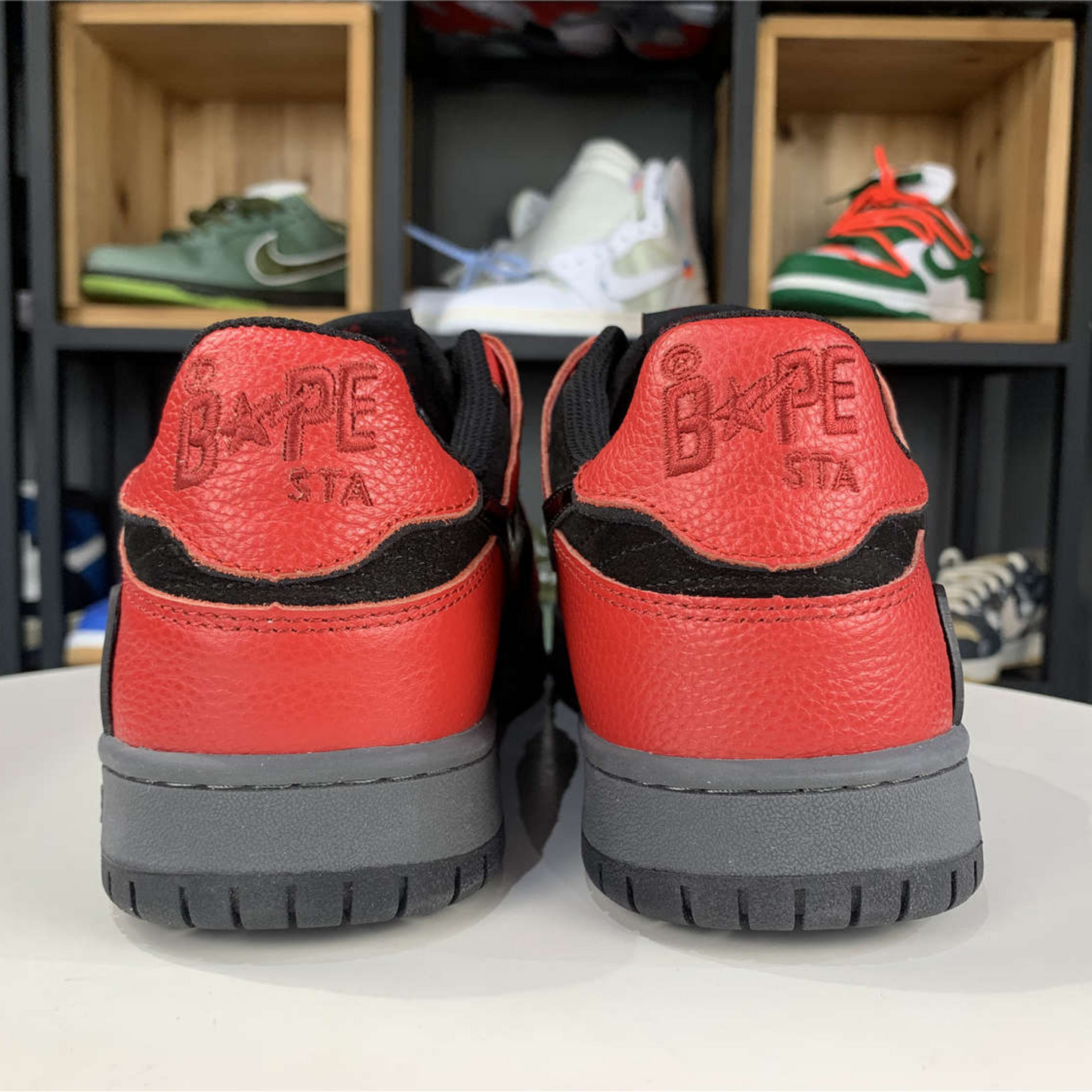 A Bathing Ape Bape SK8 "Sta Red Black"