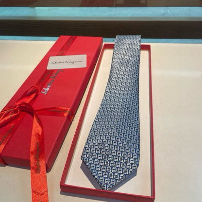 Gravata Ferragamo Gancini Blue