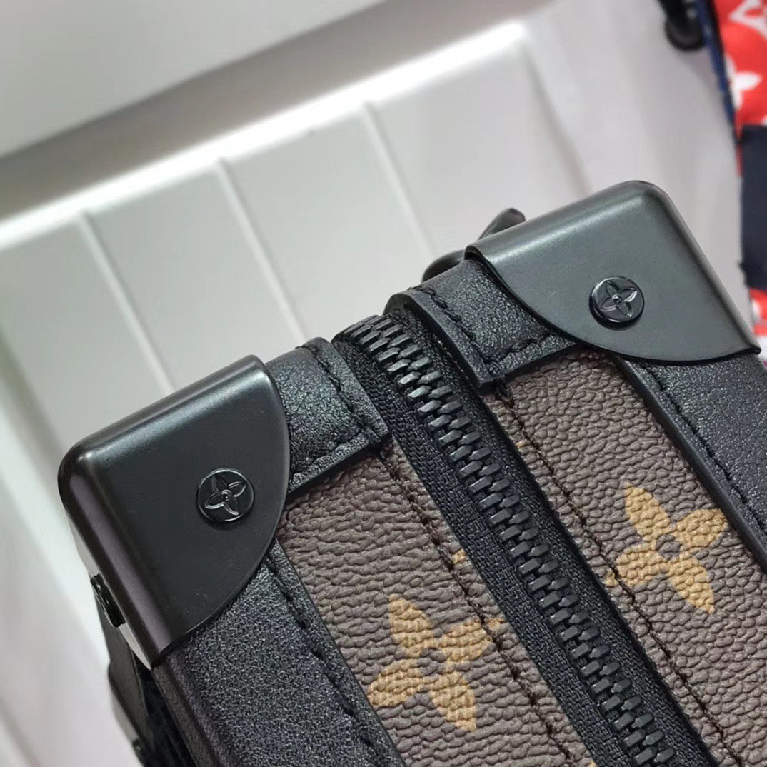 Bag Lv Vertical Soft Trunk Monogram Black