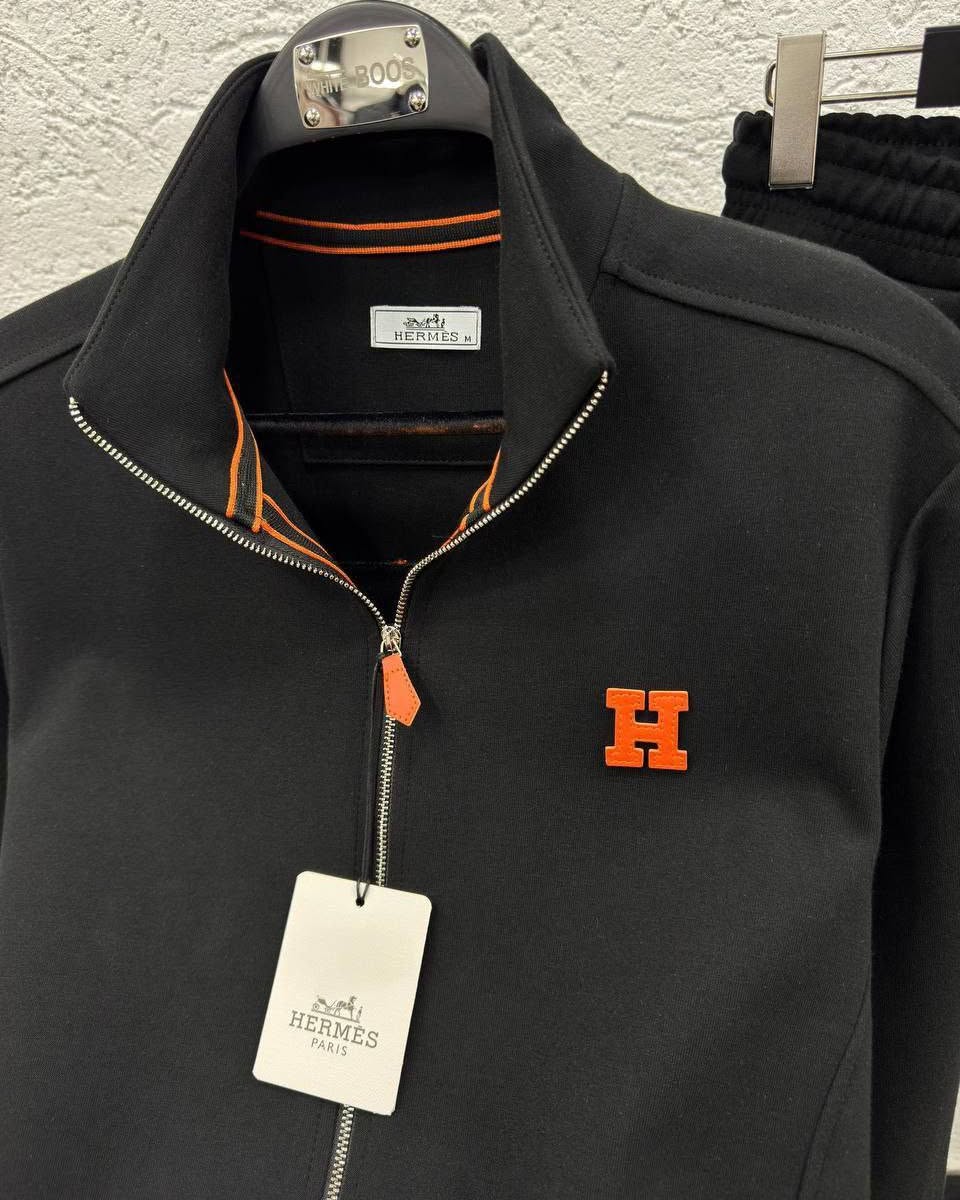 Conjunto Hermès Jacket Simbolo Marine
