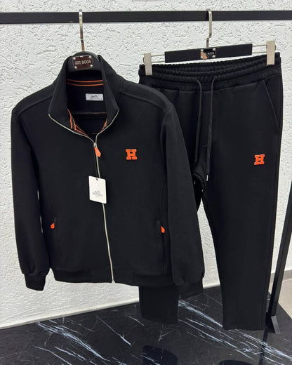 Conjunto Hermès Jacket Simbolo Marine