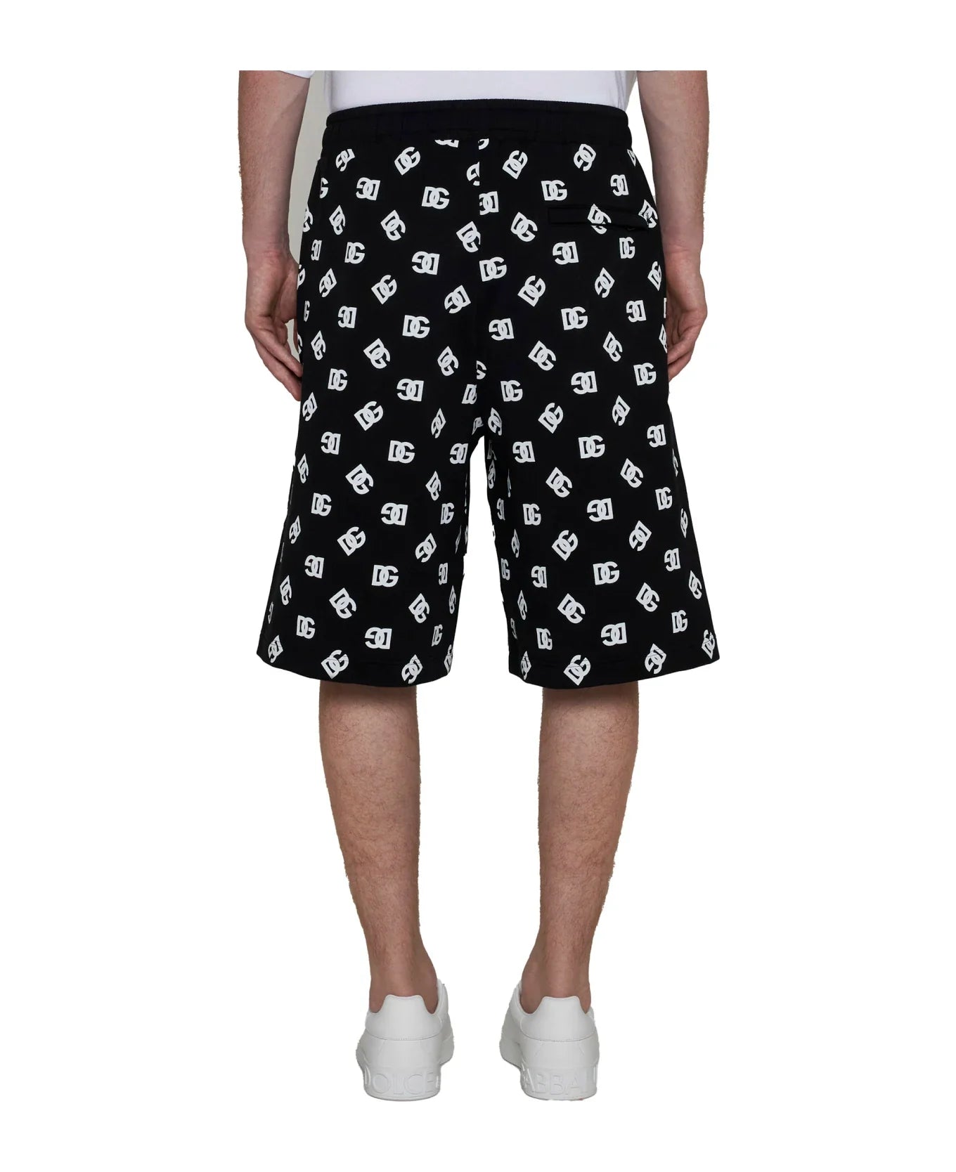 Shorts Dolce Gabbana Logo Black White