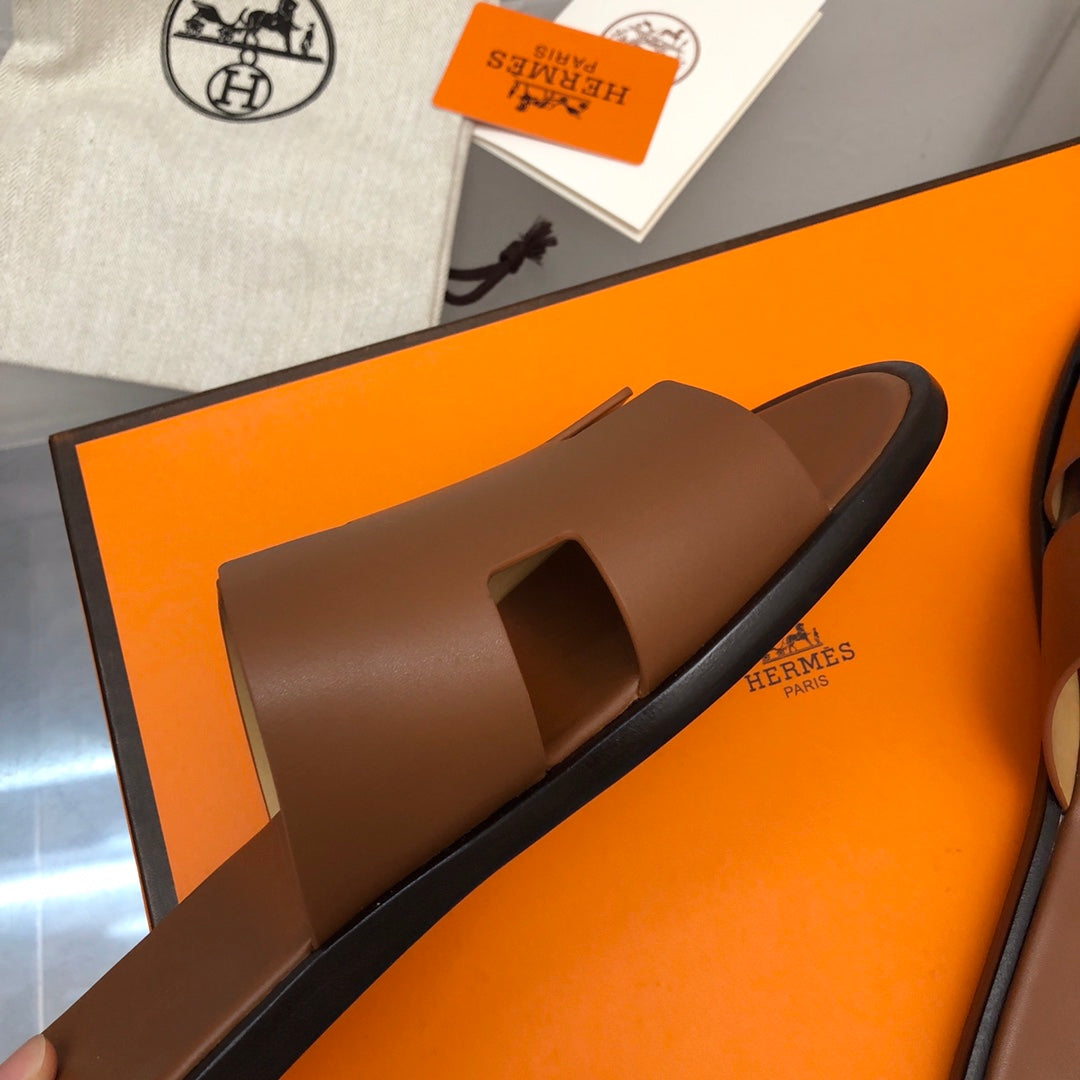 Hermes Izmir Sandal Gold Smooth Calfskin Leather (Pronta Entrega)Tamanho 43