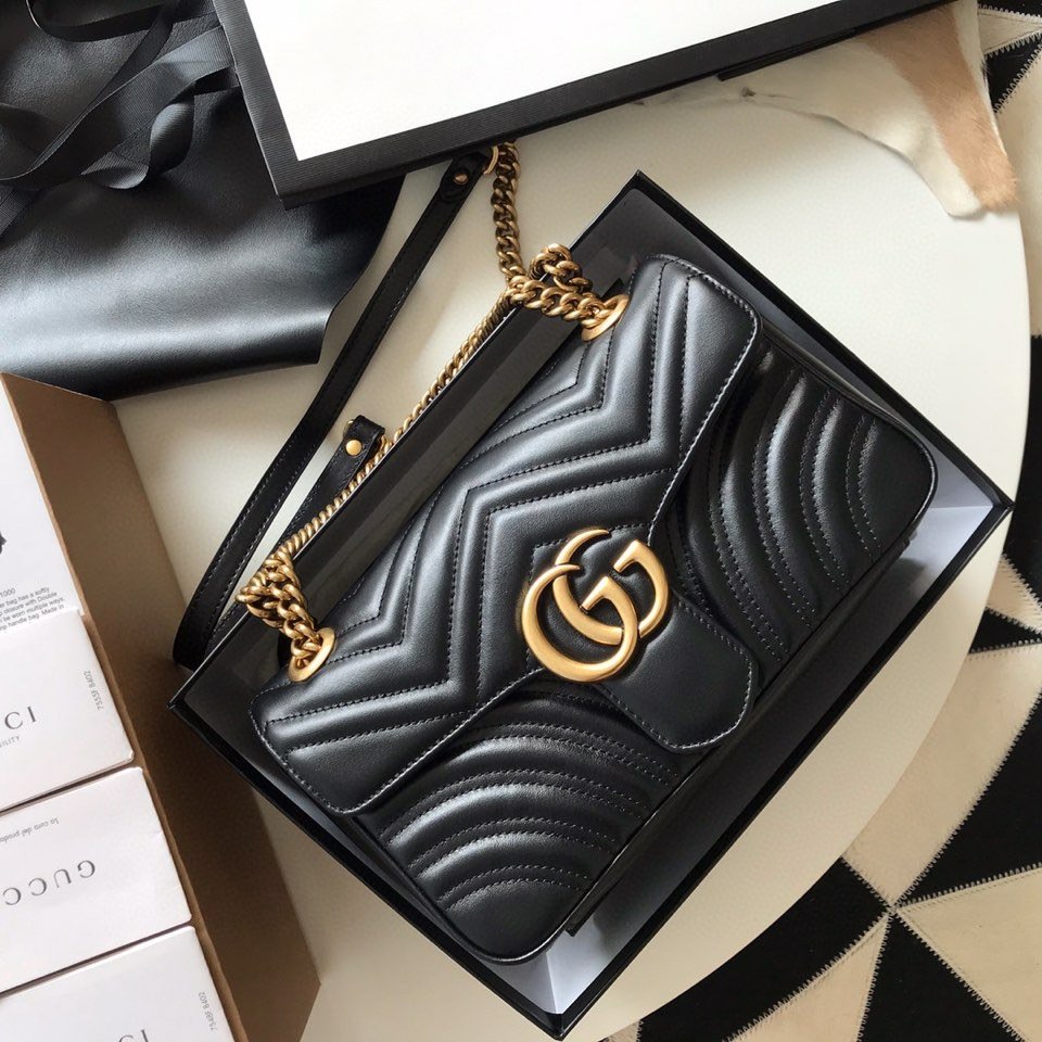 Gucci GG Marmont Small Matelasse Bag Mini Black