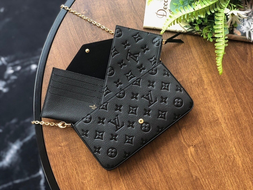 Bolsa Felicie Monogram Empreinte Black
