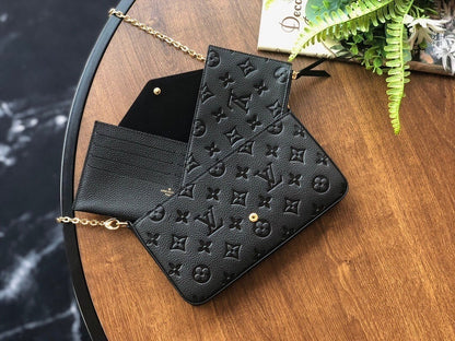 Bolsa Felicie Monogram Empreinte Black