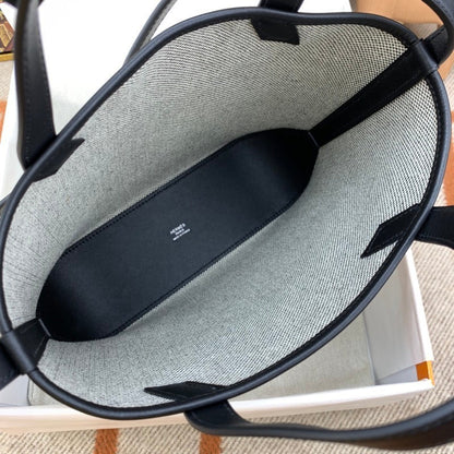 Bolsa Hermès Cabas H Biais 27 White
