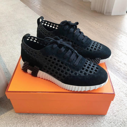 Tenis Hermès Bouncing Furado Black