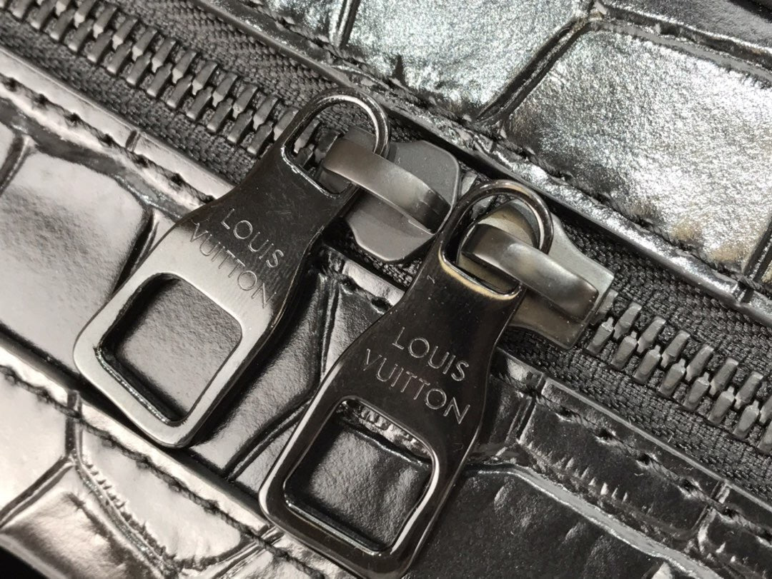Bag Lv Alligator Mini Soft Trunk Black