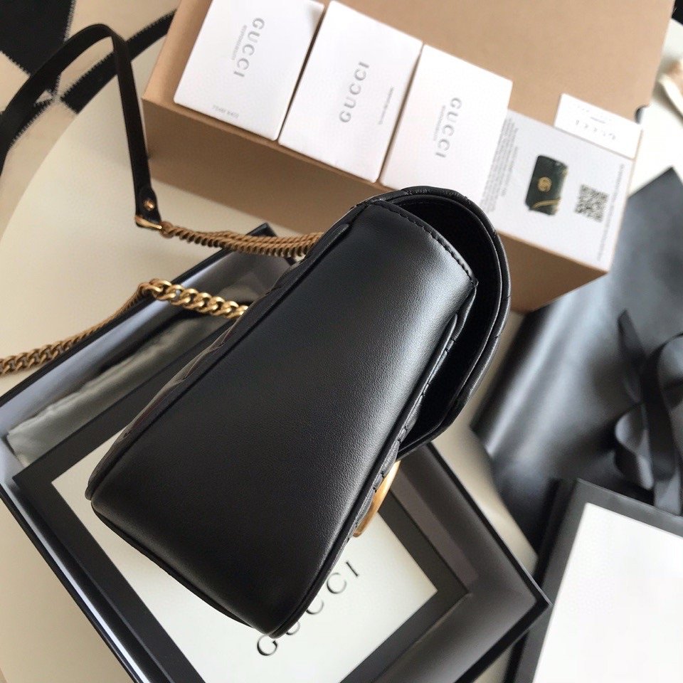 Gucci GG Marmont Small Matelasse Bag Mini Black