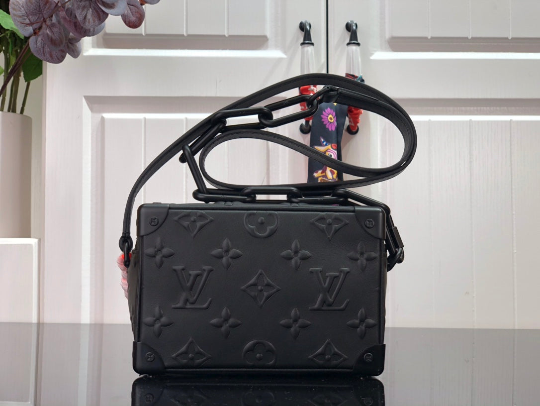 Bag Lv Mini Soft Trunk Monogram Black
