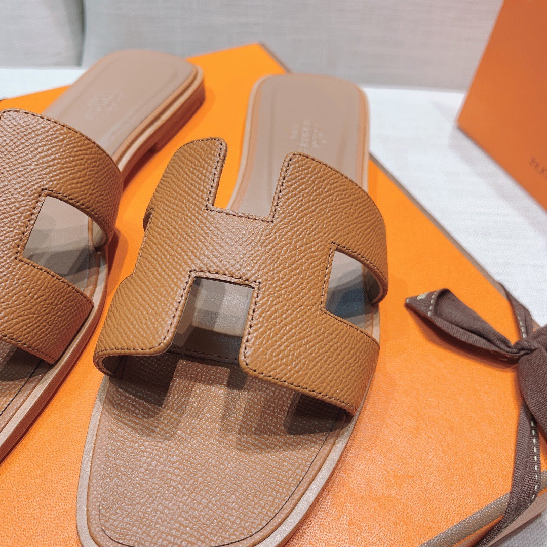 Hermes Oran Sandal Gold Box Calfskin Leathe