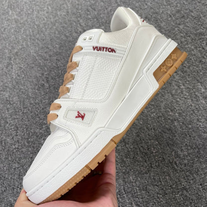 LV Trainer - White/Beige/Red