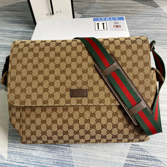 Bag Gucci Messenger Bag GG Beige & Brown