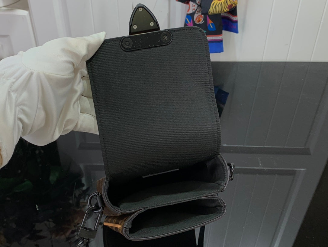 Bag S-lock Vertical Wearable Wallet Monogram Brown