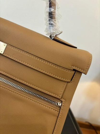Bolsa Hermès Kelly 50 Relax Travel Bege