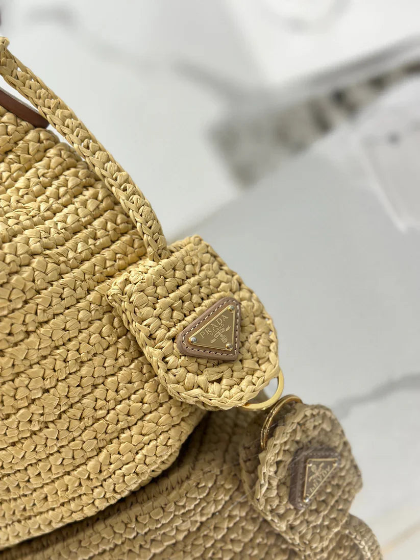 Bolsa Prada Crochet Mini Bucket Bag