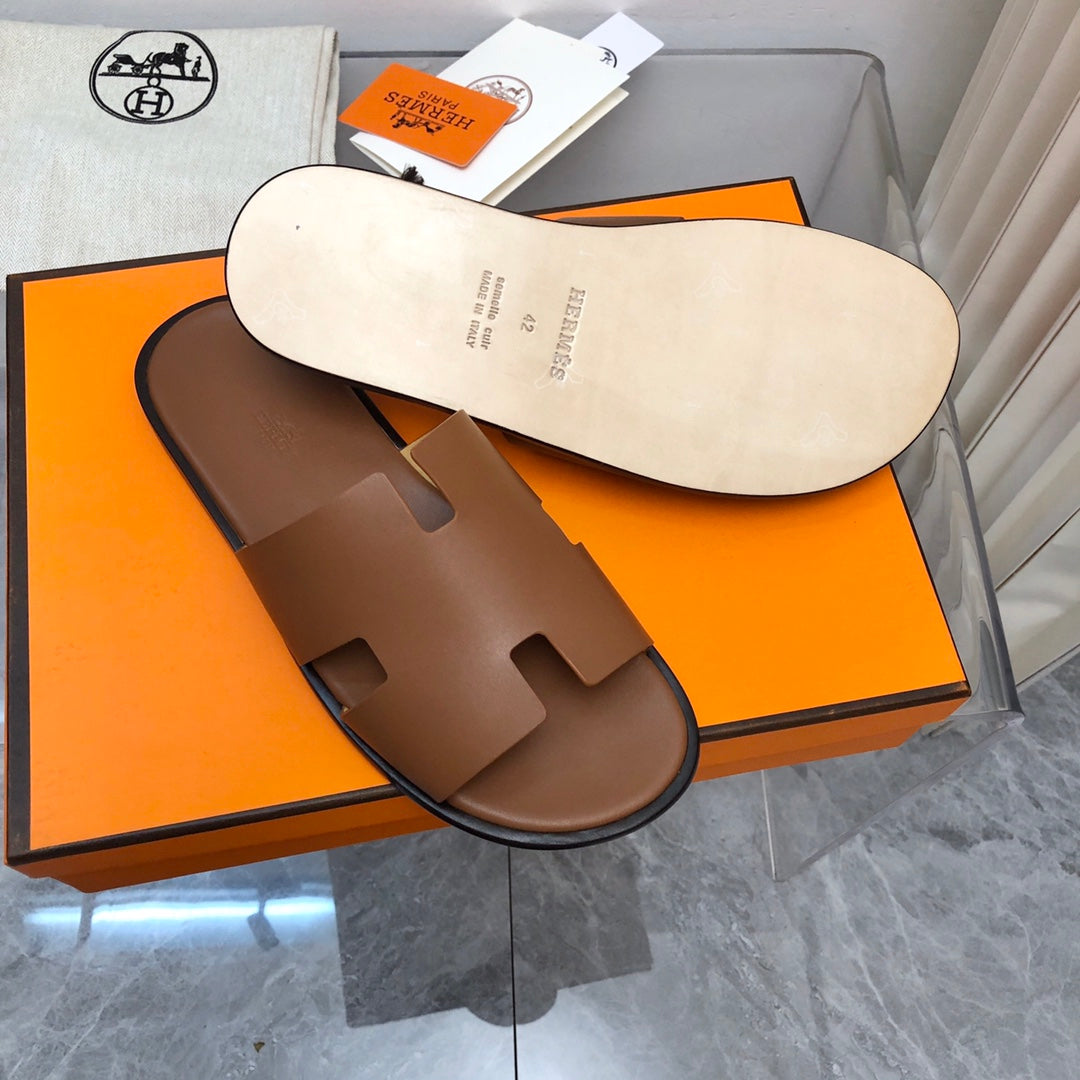 Hermes Izmir Sandal Gold Smooth Calfskin Leather (Pronta Entrega)Tamanho 43