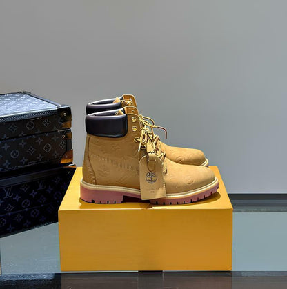 Bota Timberland X Louis Vuitton Beige Black