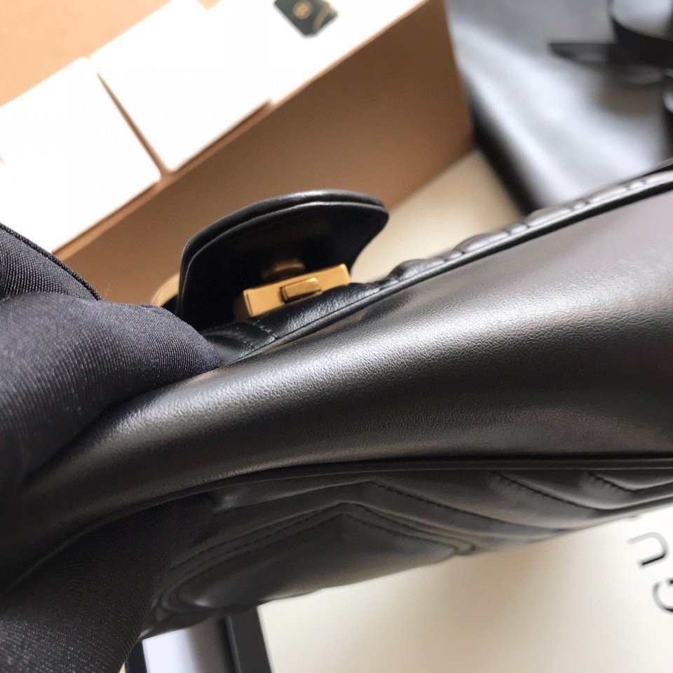 Gucci GG Marmont Small Matelasse Bag Mini Black