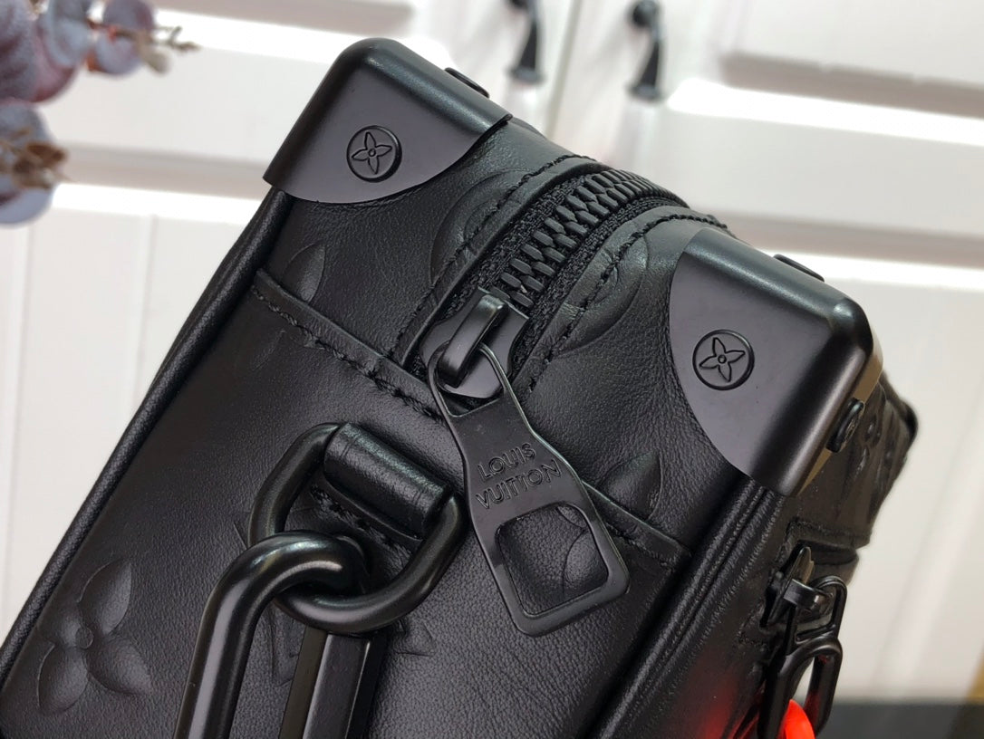 Bag Lv Mini Soft Trunk Monogram Black