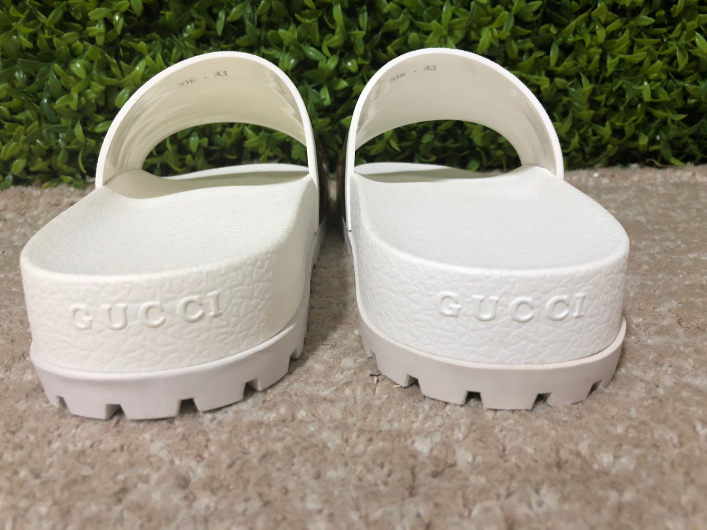 Gucci Web Slide ChineloWhite