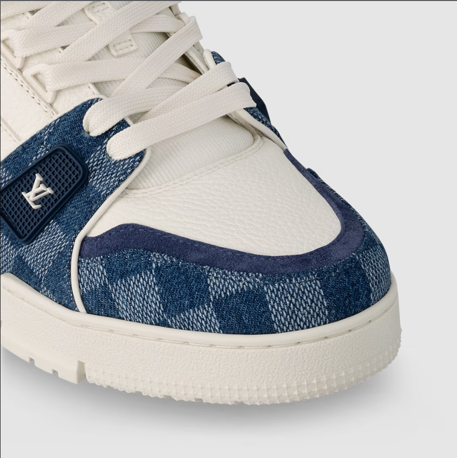 Tênis Casual LV Blue White Suede