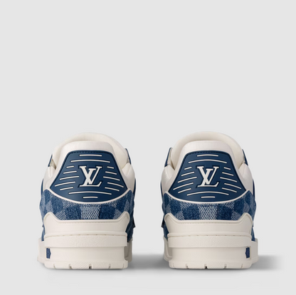 Tênis Casual LV Blue White Suede