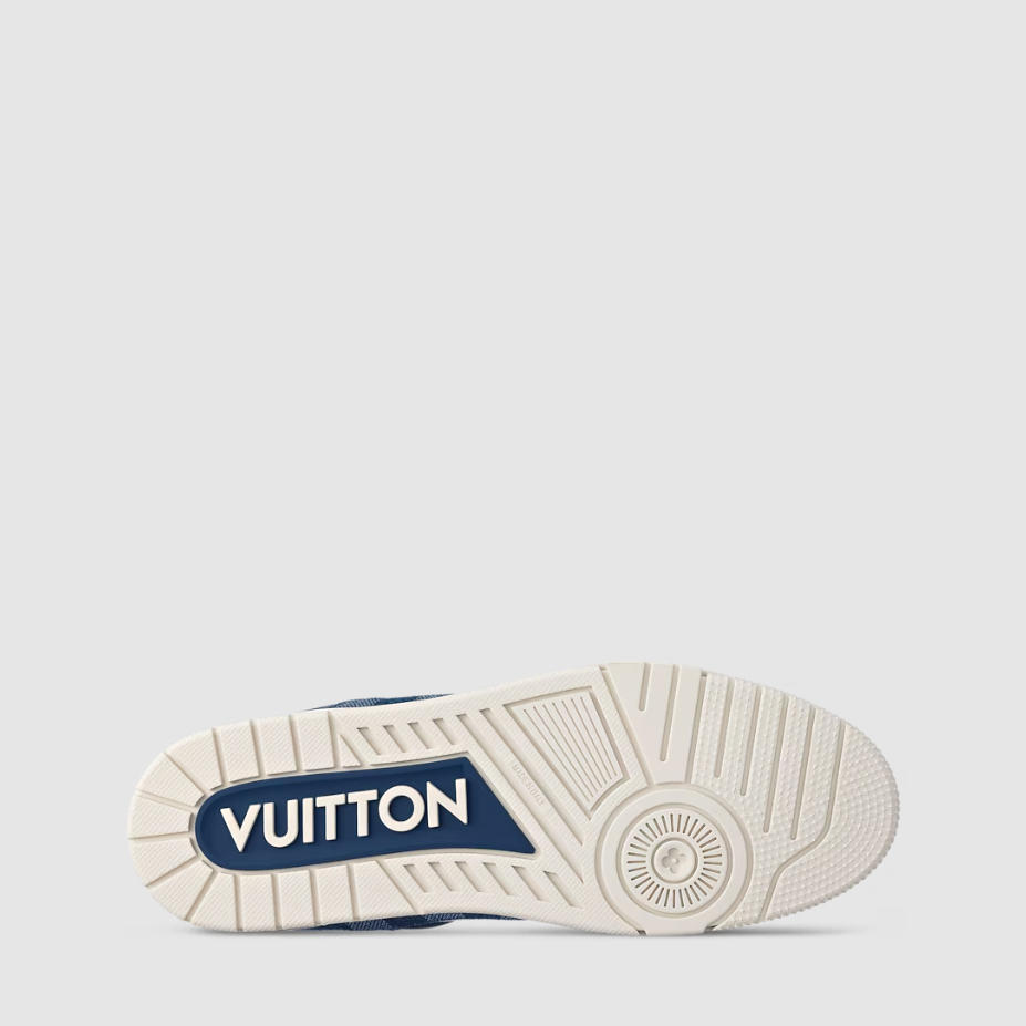 Tênis Casual LV Blue White Suede