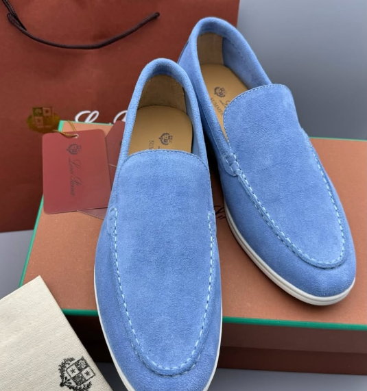 Mocassim Loro Piana Blue