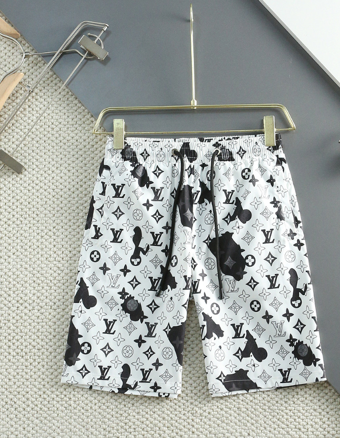 Shorts Louis Vuitton Monogram White Black
