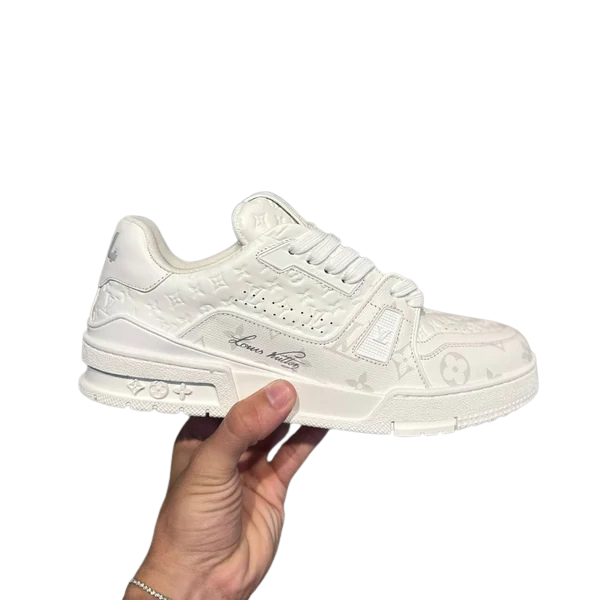 Tênis Louis Vuitton Plataform Monogram Grey White