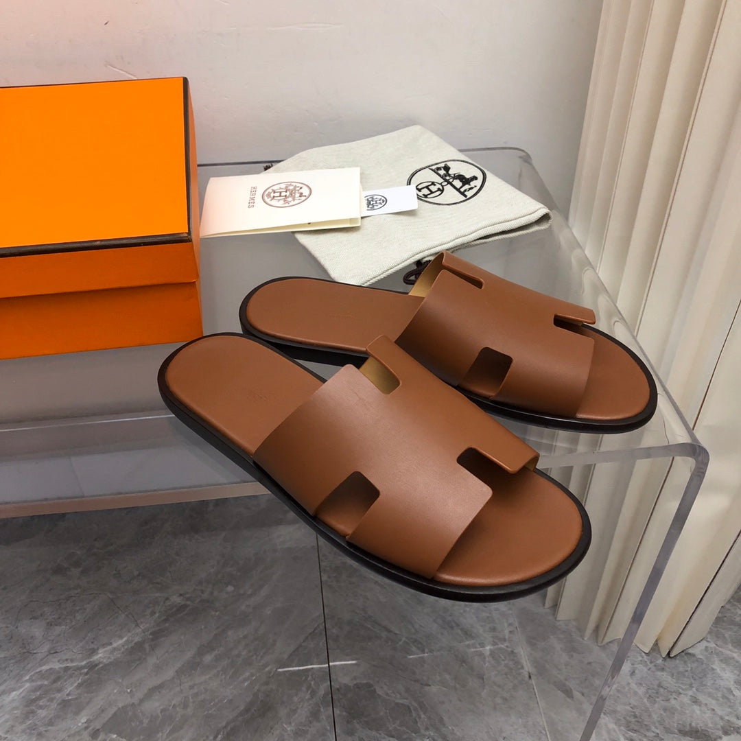 Hermes Izmir Sandal Gold Smooth Calfskin Leather (Pronta Entrega)Tamanho 43