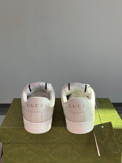 Gucci Screener Light Grey Leather