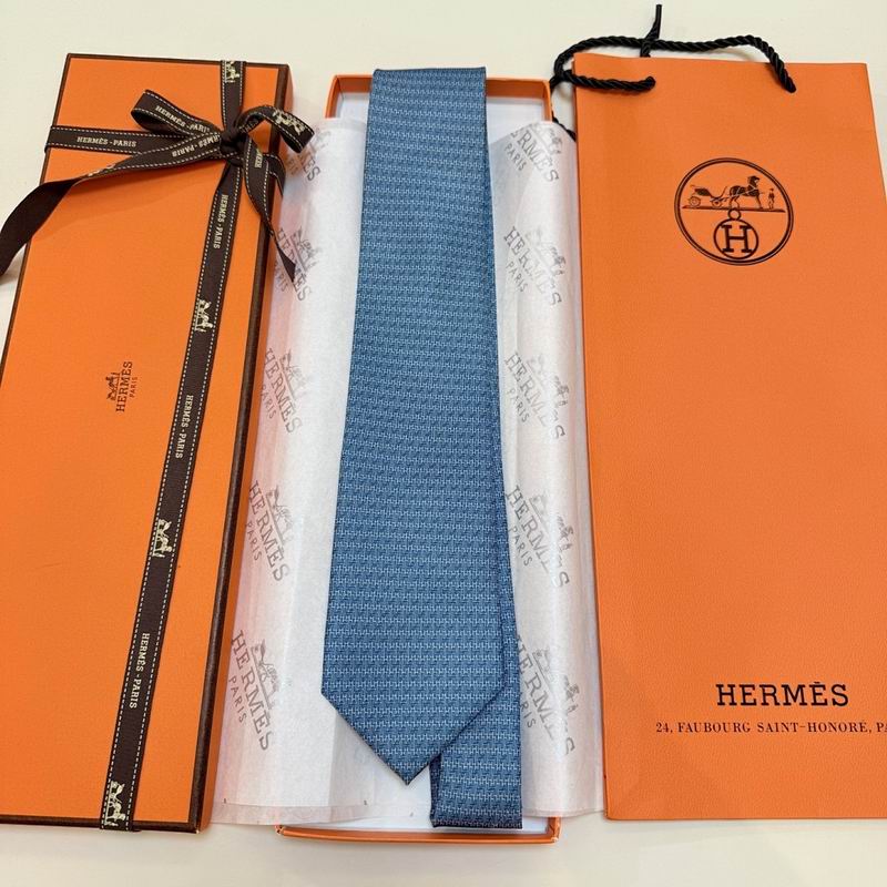 Gravata Hermès Monogram Blue H