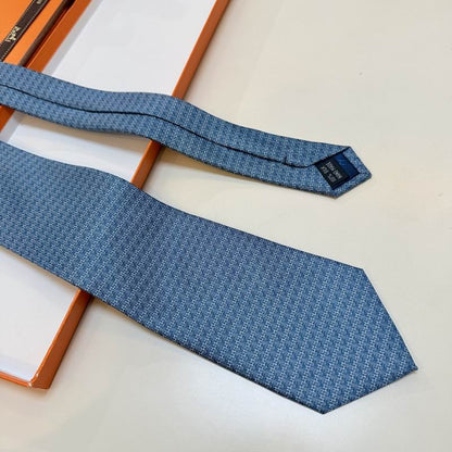 Gravata Hermès Monogram Blue H