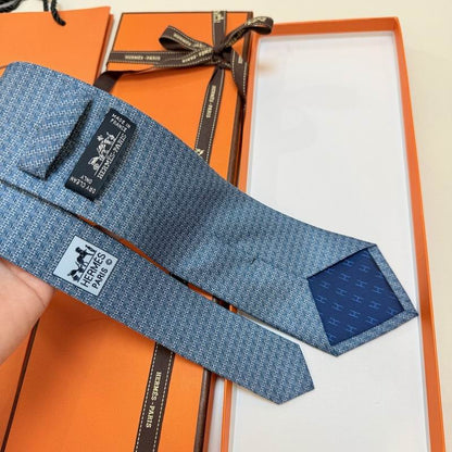 Gravata Hermès Monogram Blue H