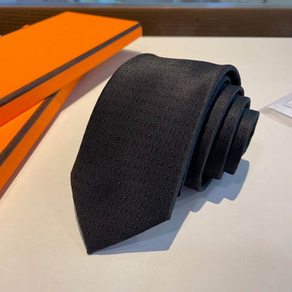 Gravata Hermès Monogram Black