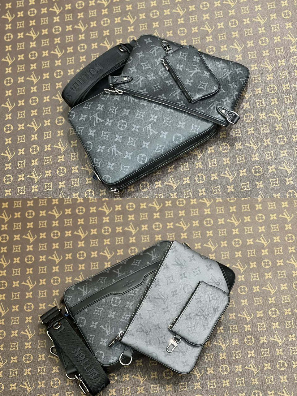 Bag Lv Trio Messenger Monogram Eclipse