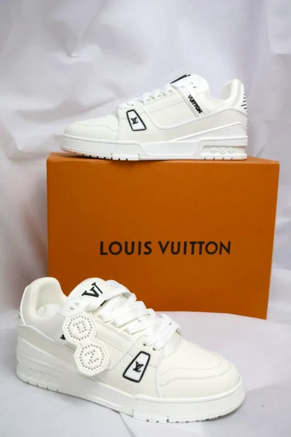 LV Trainers Luxury White Black